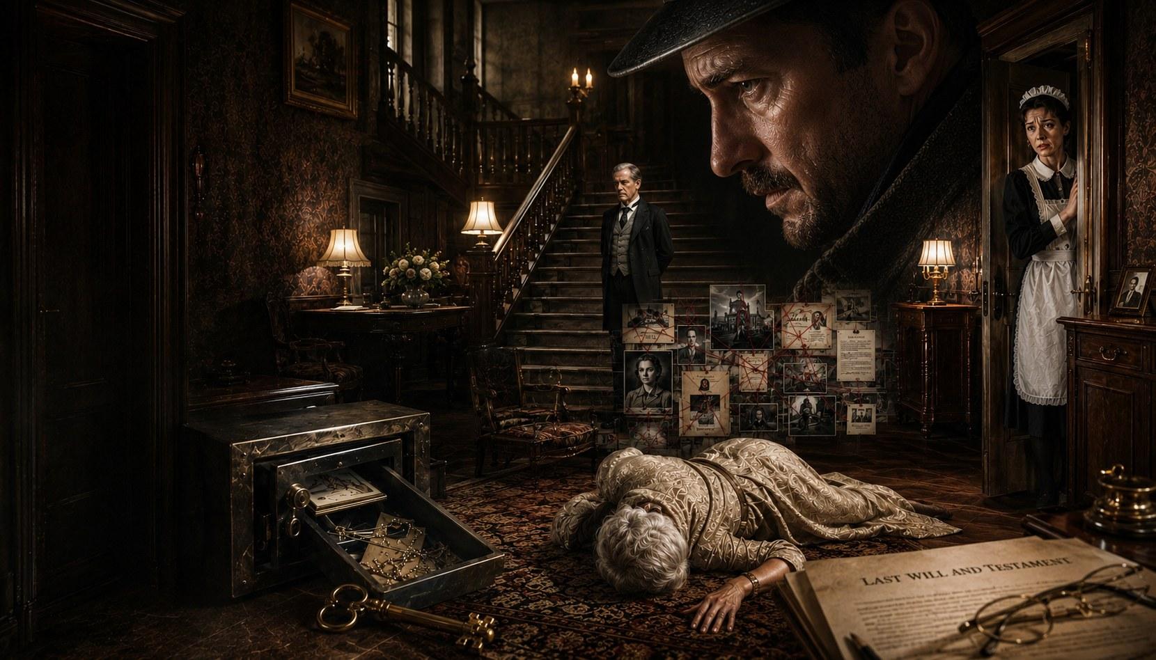Lo studio del detective dentro Murder House