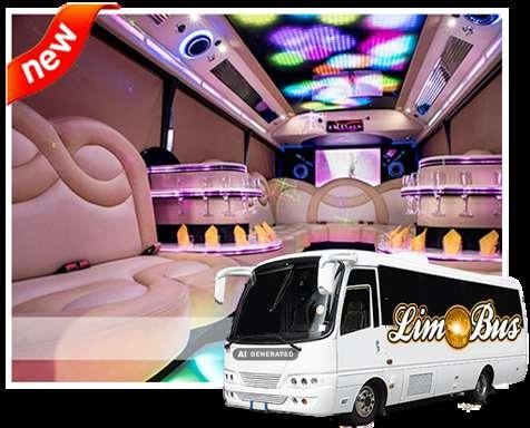 Interno del Party Bus, 16 posti