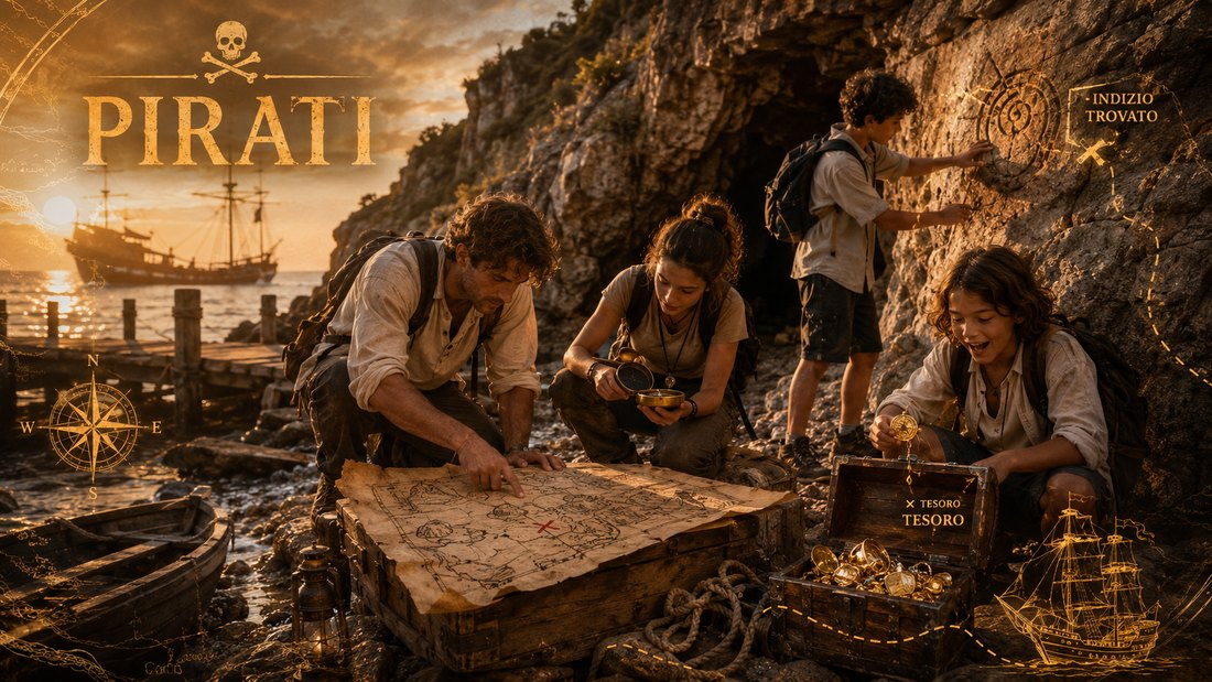 Pirati — caccia al tesoro per gruppi e famiglie